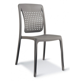 patio chair FACTORY • grey stackable | seat height 465 mm product photo