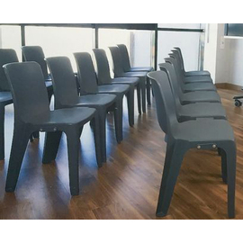 stacking chair DENVER • anthracite • connectable | seat height 450 mm product photo  S