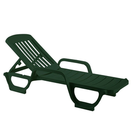 sunbed MIAMI green stackable | 1900 mm x 670 mm H 280 mm product photo