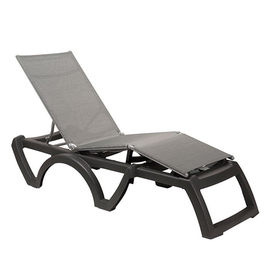 sunbed BALI anthracite stackable | 2050 mm x 700 mm H 380 mm product photo