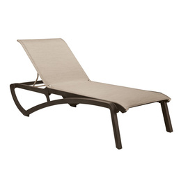sunbed SUNSET bronze | brown stackable | 1920 mm x 780 mm H 390 mm product photo