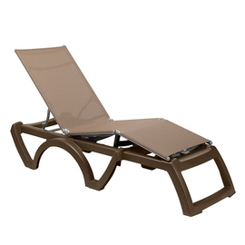 sunbed BALI taupe stackable | 2050 mm H 380 mm product photo