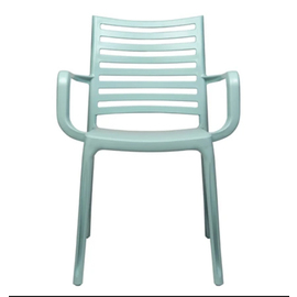 patio chair SUNDAY with armrests • green | seat height 465 mm product photo