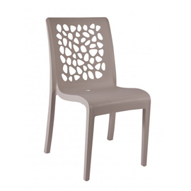 patio chair TULIP • linen colour stackable | seat height 475 mm product photo