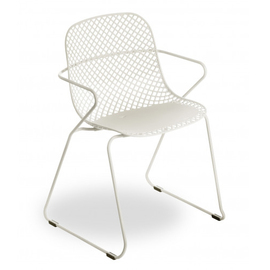 patio chair RAMATUELLE 73 ' cream coloured stackable seat height 420 mm product photo