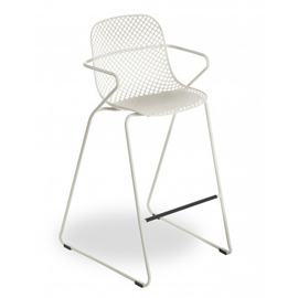 bar chair RAMATUELLE 73 ' cream coloured stackable seat height 750 mm product photo