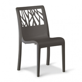 patio chair VEGETAL • anthracite stackable | seat height 475 mm product photo