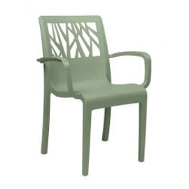 patio chair VEGETAL with armrests • green | seat height 475 mm product photo