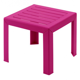 side table square fuchsia coloured L 400 mm W 400 mm H 350 mm product photo