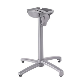 table frame X-ONE silver grey | suitable for table tops 600 mm | 700 mm | 800 mm L 470 mm W 470 mm H 710 mm product photo