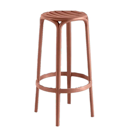 barstool CANNES terracotta-coloured | stackable product photo