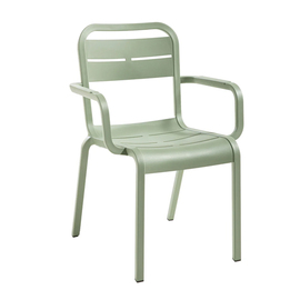 armchair | patio chair CANNES green | stackable product photo