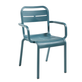 armchair | patio chair CANNES blue | stackable product photo