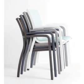 garden armchair SUNSET • bronze | brown stackable | seat height 450 mm product photo  S