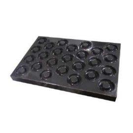 multiform baking sheet • rings GN 1/1 non-stick coated | 15-cavity | mould size Ø 80 x 20 mm L 530 mm W 325 mm product photo