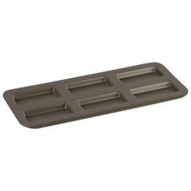 multiform baking sheet • Financier non-stick coated | 6-cavity | mould size 98 x 48 mm L 380 mm W 180 mm product photo