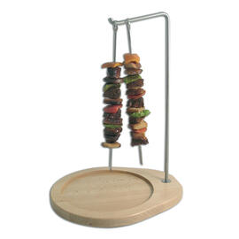 skewer holder POBX01 stainless steel wood | 1 branch | 310 mm  x 270 mm  H 430 mm product photo