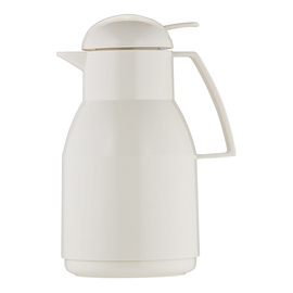 vacuum jug TOP PUSH 1 ltr white shiny glass insert screw cap  H 258 mm product photo