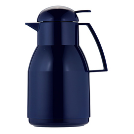vacuum jug TOP PUSH 1 ltr dark blue shiny glass insert screw cap  H 258 mm product photo