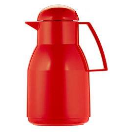 vacuum jug TOP 1 ltr red glass insert screw cap  H 258 mm domed lid product photo