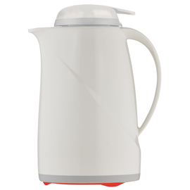 vacuum jug WAVE Mini 0.6 ltr white push button closure | one-hand operation product photo