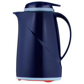 vacuum jug WAVE Mini 0.6 ltr blue push button closure | one-hand operation product photo