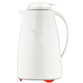 vacuum jug Wave Push 1.5 ltr white glass insert pressure cap | one-hand operation product photo