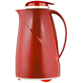vacuum jug Wave Push 1.5 ltr red glass insert pressure cap | one-hand operation product photo