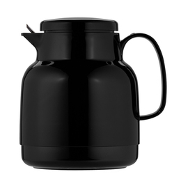 vacuum jug MONDO 1 ltr black shiny glass insert screw cap  H 193 mm product photo