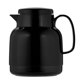 vacuum jug MONDO 1 ltr black shiny glass insert screw cap  H 193 mm product photo