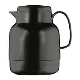 vacuum jug MONDO 1.3 ltr black shiny glass insert screw cap  H 208 mm product photo