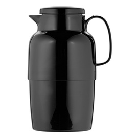vacuum jug MONDO 2 ltr black shiny glass insert screw cap  H 282 mm product photo