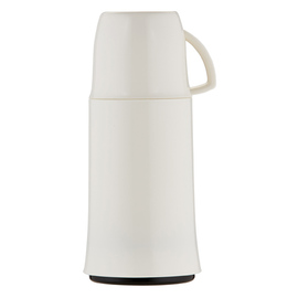 vacuum flask ELEGANCE 0.25 ltr white glass insert screw cap  H 202 mm product photo