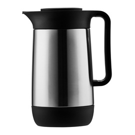 vacuum jug CONTUR 0.6 ltr stainless steel matt vacuum -  tempered glass screw cap  H 211 mm product photo