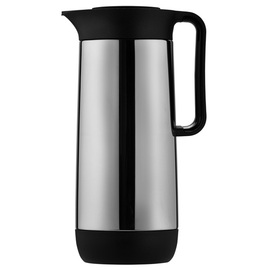 vacuum jug CONTUR 1 ltr stainless steel matt vacuum -  tempered glass screw cap  H 279 mm product photo