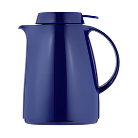 vacuum jug SERVITHERM 0.3 ltr dark blue shiny vacuum -  tempered glass screw cap  H 172 mm product photo