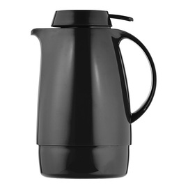 vacuum jug SERVITHERM 0.6 ltr black shiny vacuum -  tempered glass screw cap  H 202 mm product photo