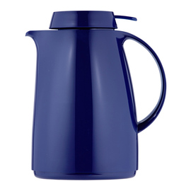 vacuum jug SERVITHERM 1 ltr dark blue shiny vacuum -  tempered glass screw cap  H 225 mm product photo