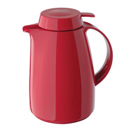 vacuum jug SERVITHERM 1 ltr red shiny vacuum -  tempered glass screw cap  H 225 mm product photo