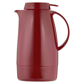 vacuum jug SERVITHERM 1.3 ltr red shiny vacuum -  tempered glass screw cap  H 268 mm product photo
