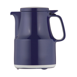 vacuum jug THERMOBOY 0.3 ltr dark blue vacuum -  tempered glass hinged lid  H 167 mm product photo