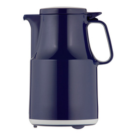 vacuum jug THERMOBOY 0.6 ltr dark blue vacuum -  tempered glass hinged lid  H 191 mm product photo