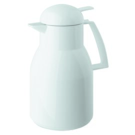 vacuum jug TOP PUSH 1 ltr white shiny glass insert screw cap  H 258 mm product photo