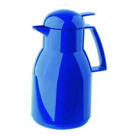 vacuum jug TOP PUSH 1 ltr dark blue shiny glass insert screw cap  H 258 mm product photo