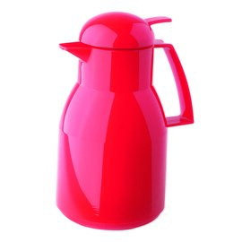 vacuum jug TOP PUSH 1 ltr red shiny glass insert screw cap  H 258 mm product photo