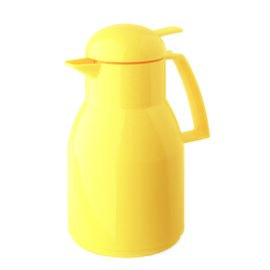 vacuum jug TOP PUSH 1 ltr yellow shiny glass insert screw cap  H 258 mm product photo