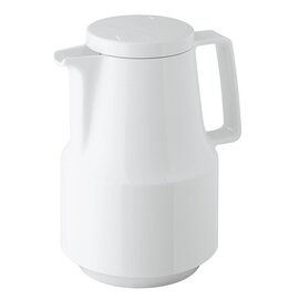 vacuum jug BUFFET 1 ltr white shiny glass insert screw cap  H 222 mm product photo
