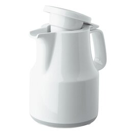 vacuum jug THERMOBOY 0.3 ltr white vacuum -  tempered glass hinged lid  H 167 mm product photo