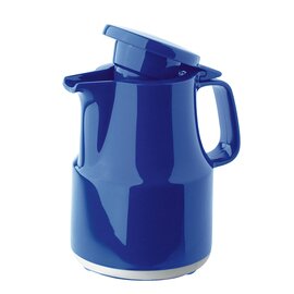 vacuum jug THERMOBOY 0.3 ltr dark blue vacuum -  tempered glass hinged lid  H 167 mm product photo