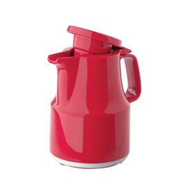 vacuum jug THERMOBOY 0.3 ltr red vacuum -  tempered glass hinged lid  H 167 mm product photo